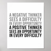 Poster Un penseur positif (Devant)