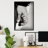 Poster Un père confiant l'amour protecteur (Bureau à domicile)