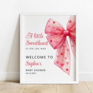Poster Un petit amour est sur le chemin Bow Baby Welcome