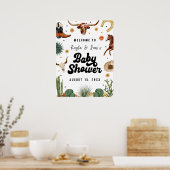 Poster Un Petit Baby shower Cowboy (Cuisine)