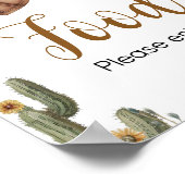 Poster Un Petit Baby shower Cowboy (Coin)