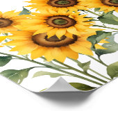 Poster Un Petit Baby shower D'Abeille De Miel (Coin)