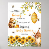 Poster Un Petit Baby shower D'Abeille De Miel (Devant)