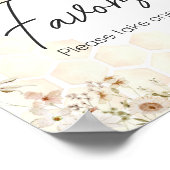 Poster Un Petit Baby shower D'Abeille De Miel (Coin)