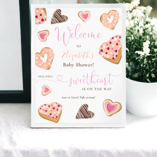 Poster Un petit baby shower de donuts valentin