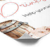 Poster Un Petit Baby shower De Fille Boire (Coin)