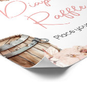 Poster Un petit Baby shower de lèche-couche Raffle (Coin)