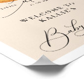 Poster Un Petit Baby shower Orange Citrus Cutie (Coin)