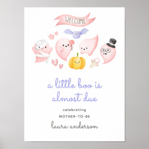 Poster Un Petit Bois De Baby shower D'Accueil Est Presque