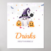 Poster Un petit Boo est presque dû | Panneau de table de (Devant)