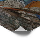 Poster Un petit café en plein air est ouvert pour deux pe (Coin)