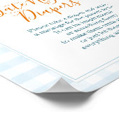 Poster Un Petit Camion Bleu Citrouille Diapositives De Nu (Coin)