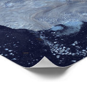 Poster Un petit champ de glaciers entoure la baie de Baff (Coin)