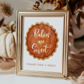 Poster Un Petit Citrouille À Tarte Cutie Bébés Sont Symbo