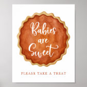 Poster Un Petit Citrouille À Tarte Cutie Bébés Sont Symbo (Devant)
