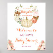 Poster Un petit Citrouille est sur la voie du panneau du  (Devant)