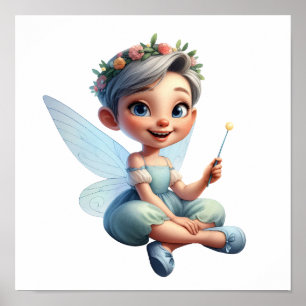 Poster Un petit dessin magique enchanté Fairy