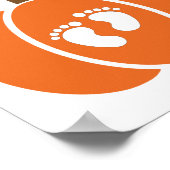 Poster Un petit Faire-part de grossesse Citrouille (Coin)