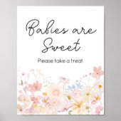 Poster Un Petit Fleur sauvage est sur le chemin des bébés (Devant)