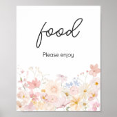 Poster Un Petit Fleur sauvage Se Trouve Sur Le Chemin De (Devant)