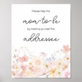 Poster Un Petit Fleur sauvage Se Trouve Sur Le Chemin De  (Devant)