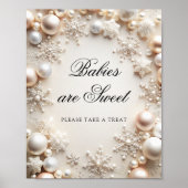 Poster Un petit flocon de neige Les bébés sont doux Prene (Devant)