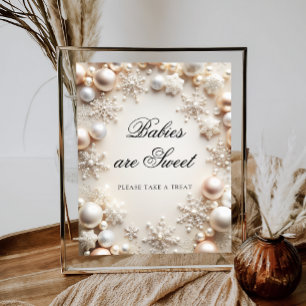 Poster Un petit flocon de neige Les bébés sont doux Prene