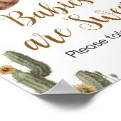 Poster Un petit garçon Baby shower Les bébés sont doux (Coin)