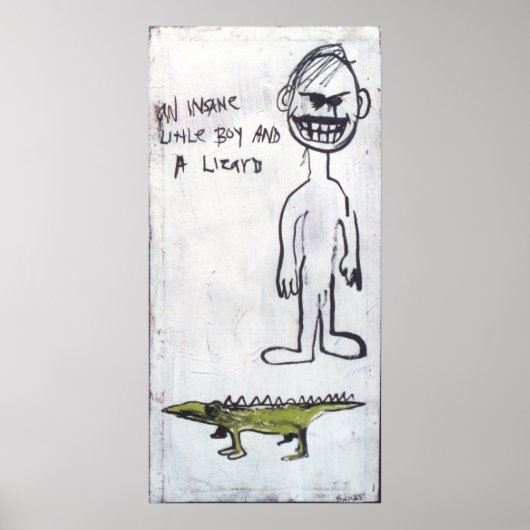 POSTER "UN PETIT GARÇON INSANE ET UN LIZARD" (Devant)