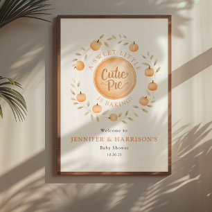 Poster Un Petit Gâteau Mignon Est En Train De Cuire Fêt