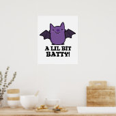 Poster Un Petit Gros Bébé Amusant Bat Pun (Cuisine)