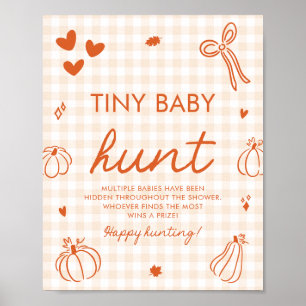 Poster Un petit jeu de chasse au bébé citrouille pour Bab