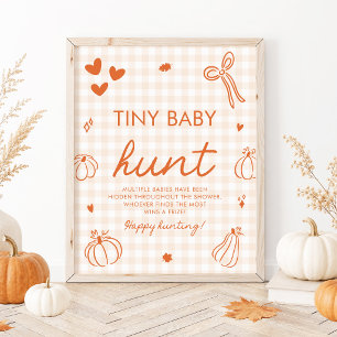 Poster Un petit jeu de chasse au bébé citrouille pour Bab