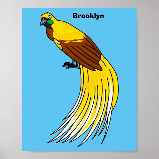 Poster Un petit oiseau de paradis (Devant)