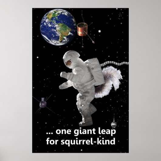 Poster Un petit pas pour le genre écureuil (Devant)