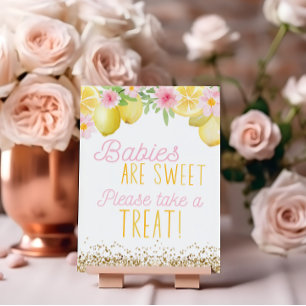 Poster Un Petit Petit Sucré Un Favoris Baby shower Citron