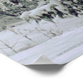 Poster Un Petit Poème De Flocon De Neige, Scène D'Hiver (Coin)