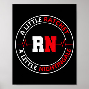 Poster Un Petit Ratchet Un Peu Nightengale, Infirmière Rn