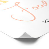 Poster Un petit rayon de soleil Baby shower nourriture (Coin)