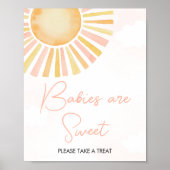 Poster Un petit rayon de soleil Les bébés sont doux (Devant)
