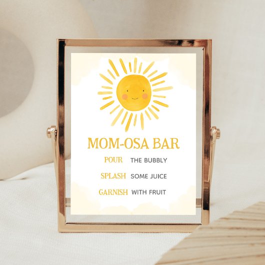 Poster Un petit rayon de soleil Maman Osa Bar 