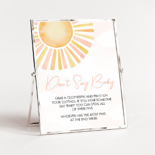 Poster Un petit rayon de soleil ne dites pas bébé