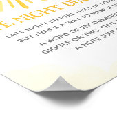 Poster Un petit rayon de soleil Panneau pour changes de n (Coin)