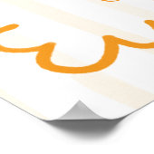 Poster Un petit signe d'accueil de baby shower d'agrumes (Coin)