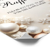 Poster Un Petit Snowflake Boho Baby shower Diaper Raffin (Coin)