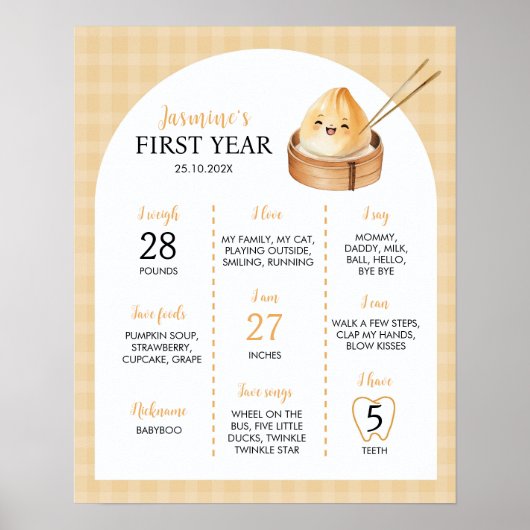 Poster Un petit symbole marquant de fête d'anniversaire (Devant)