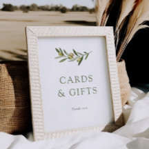 Un peu de Baby shower d'olive Cartes et Cadeaux