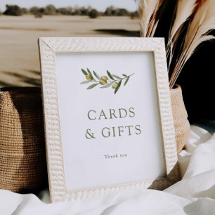 Poster Un peu de Baby shower d'olive Cartes et Cadeaux
