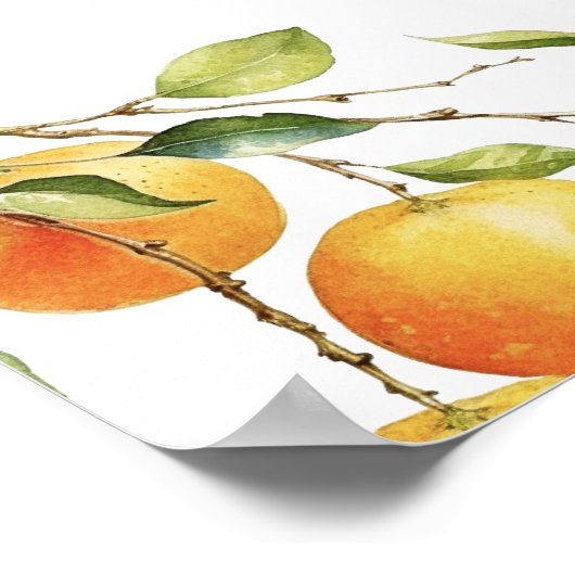 Poster Un Peu De Cutie Est En Chemin Orange Accueil (Coin)