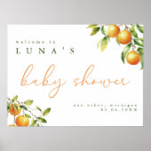 Poster Un Peu De Cutie Est En Chemin Orange Accueil (Devant)